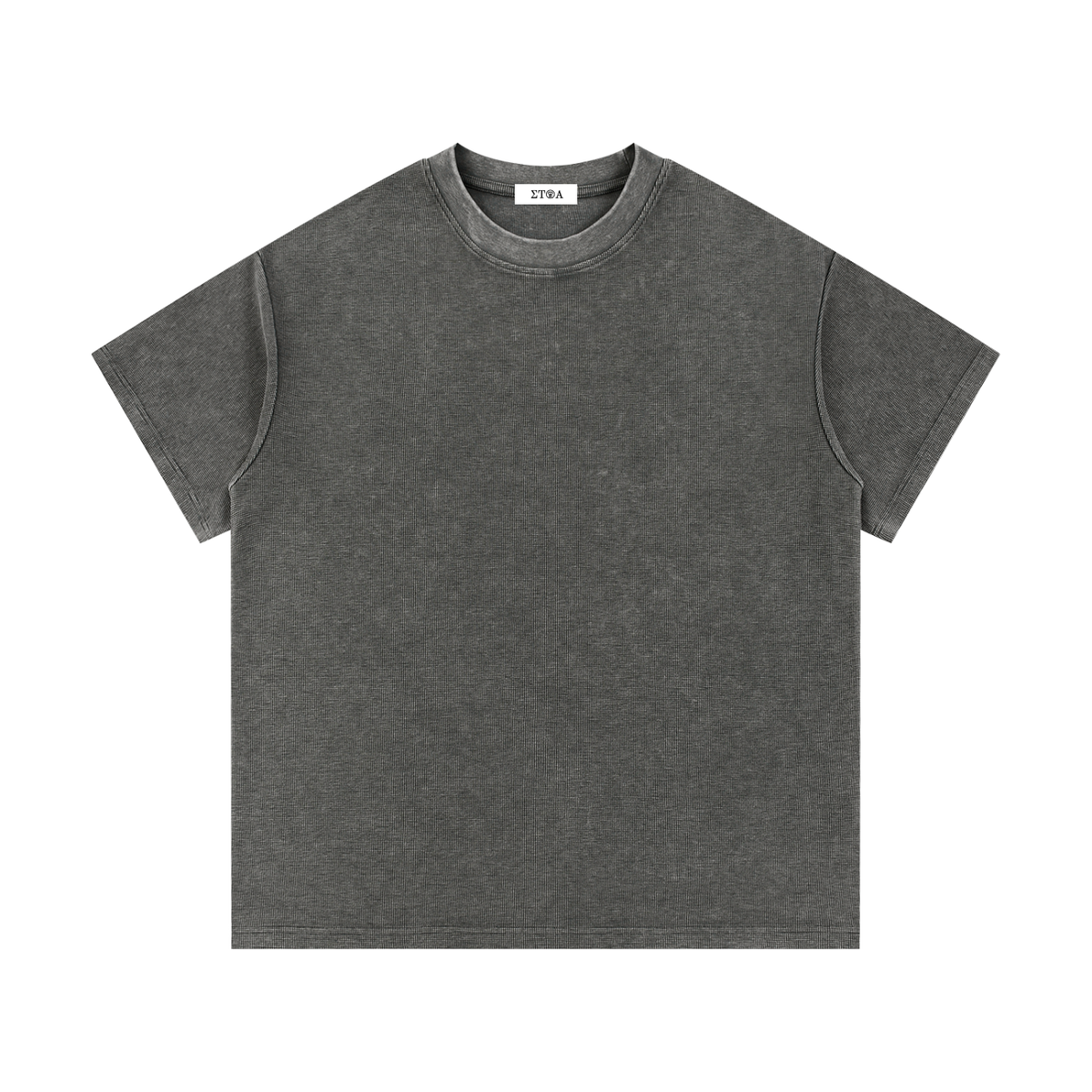 Mineral Wash Waffle Knit T-Shirt