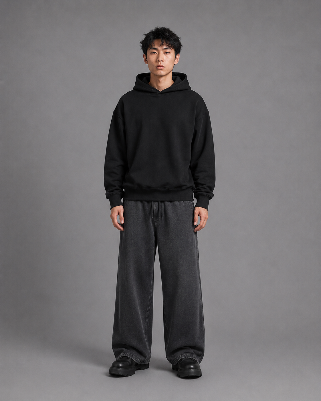 Fleeced Boxy Hoodie