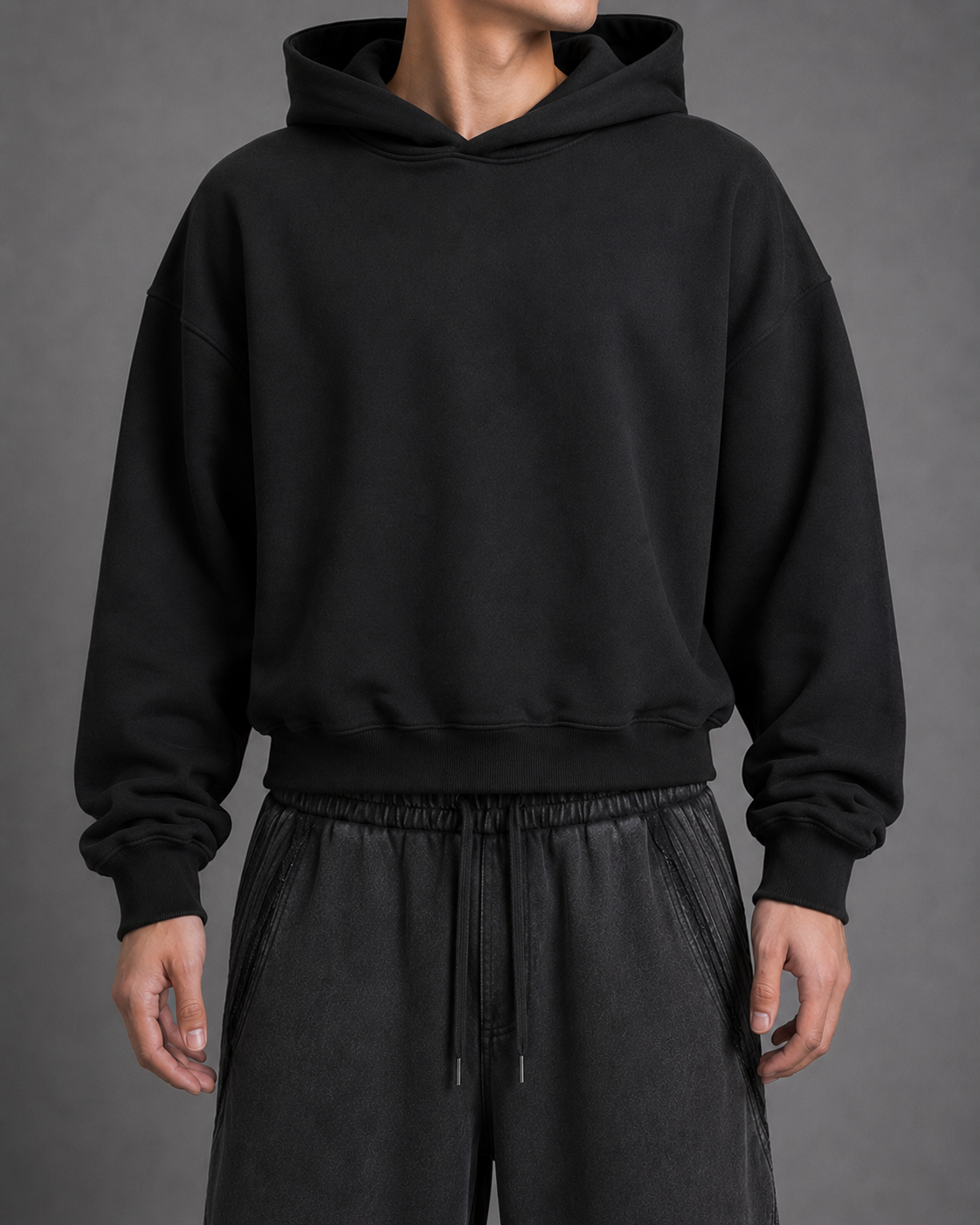 Fleeced Boxy Hoodie