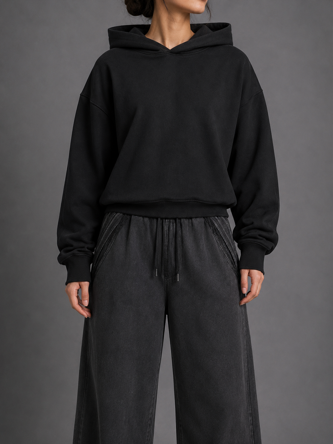 Fleeced Boxy Hoodie