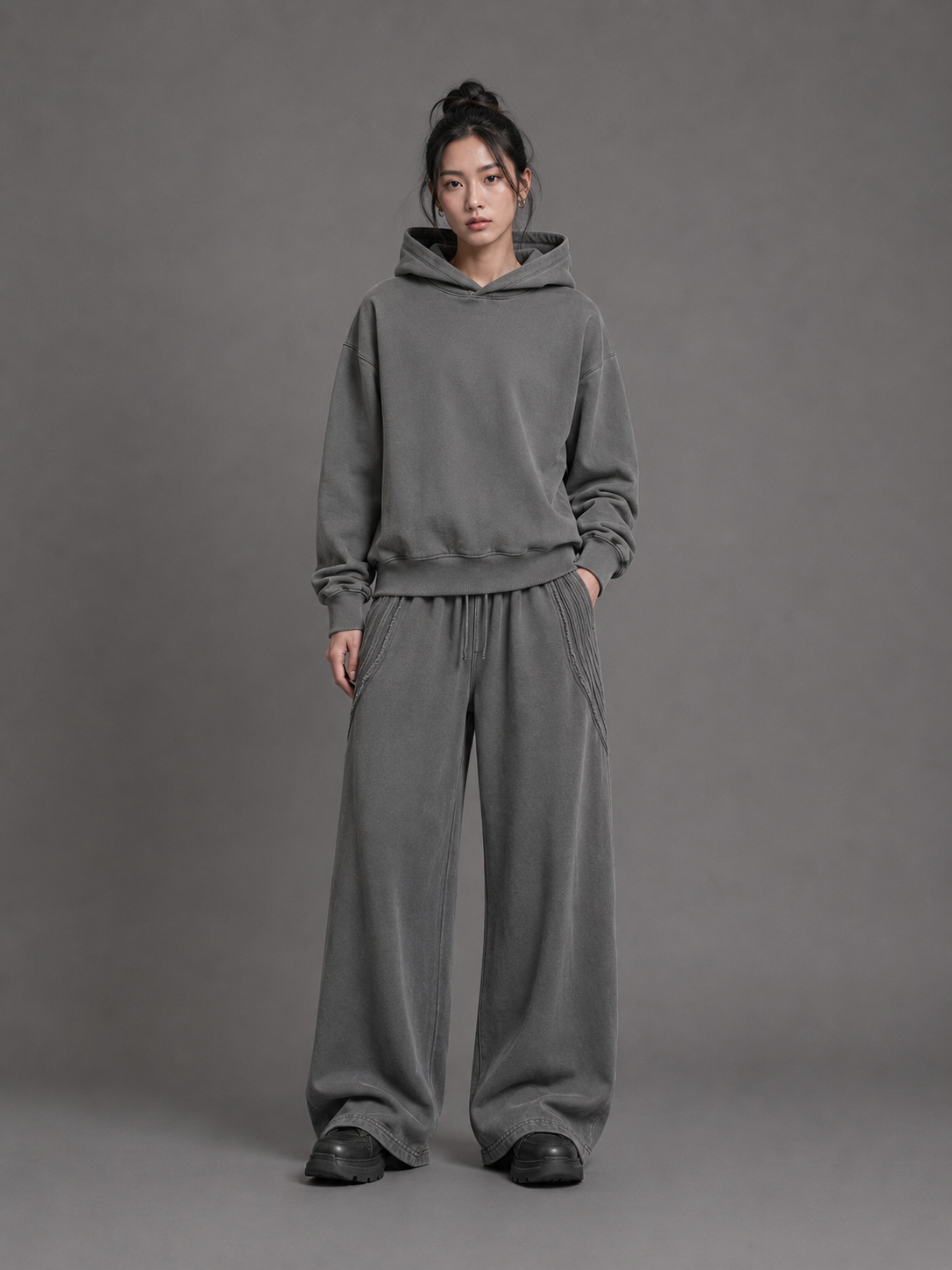 Fleeced Boxy Hoodie