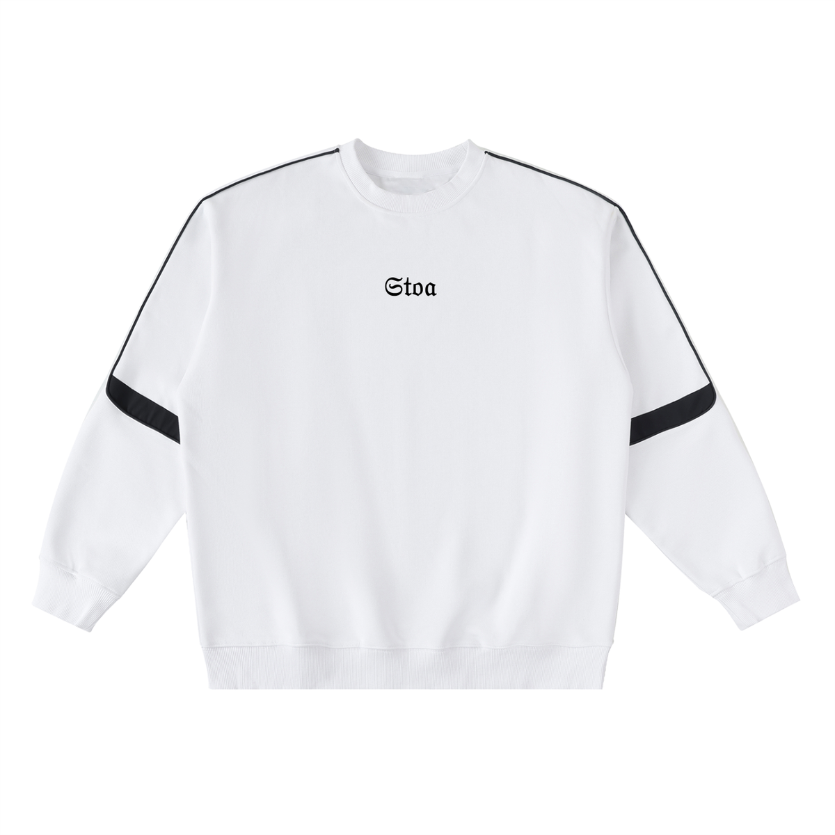 Oversized Crewneck Taped Sweatshirt