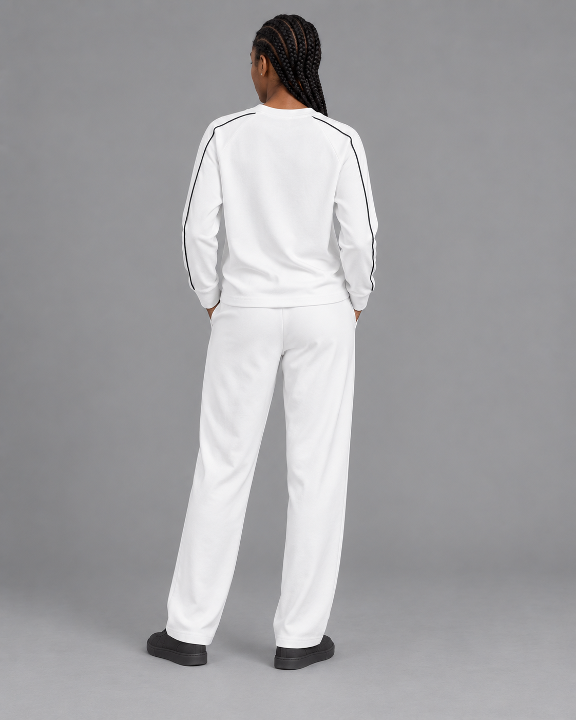 Contrast Panel Raglan Sweatshirt