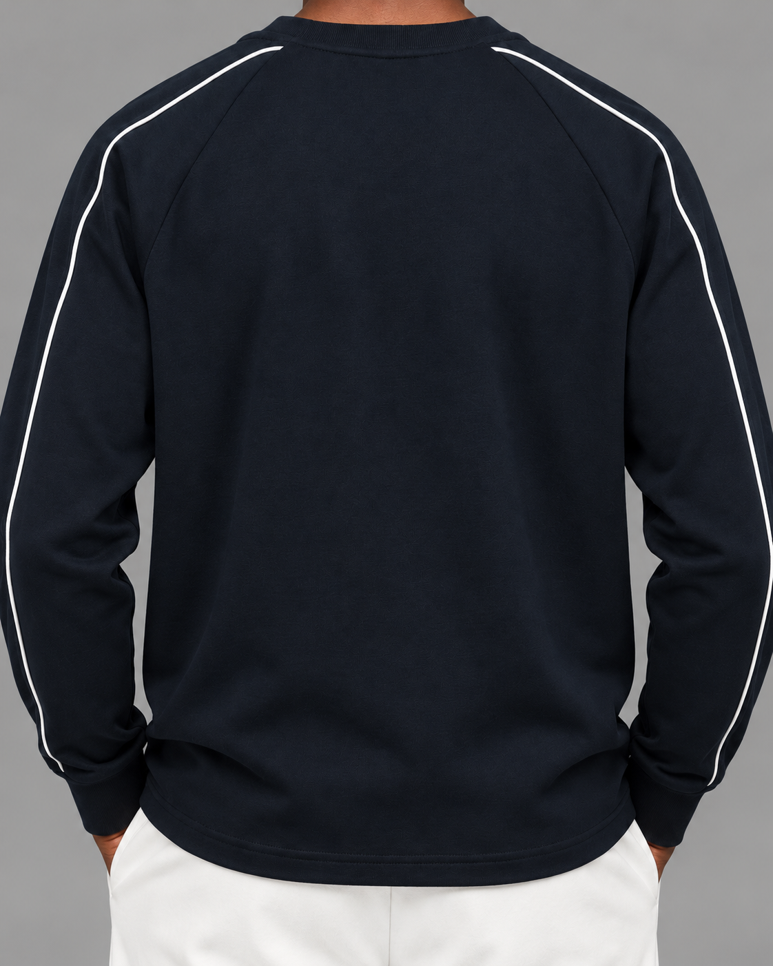 Contrast Panel Raglan Sweatshirt