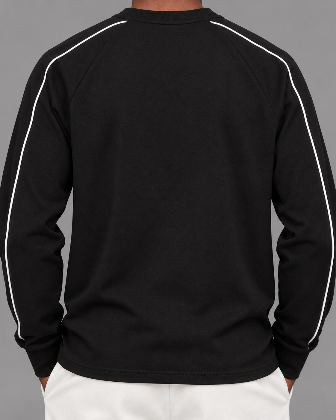 Contrast Panel Raglan Sweatshirt