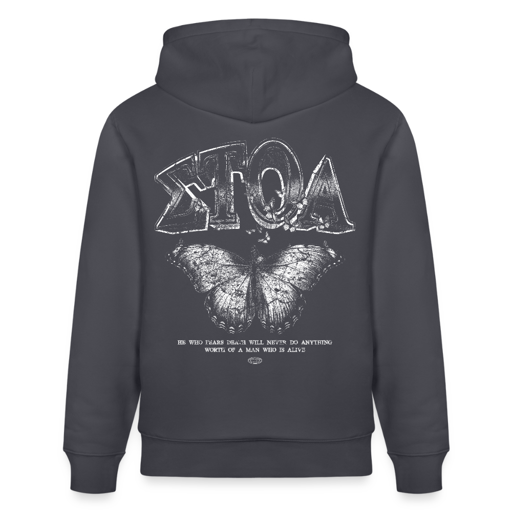 ΣTOA Organic Hoodie - indigo blue