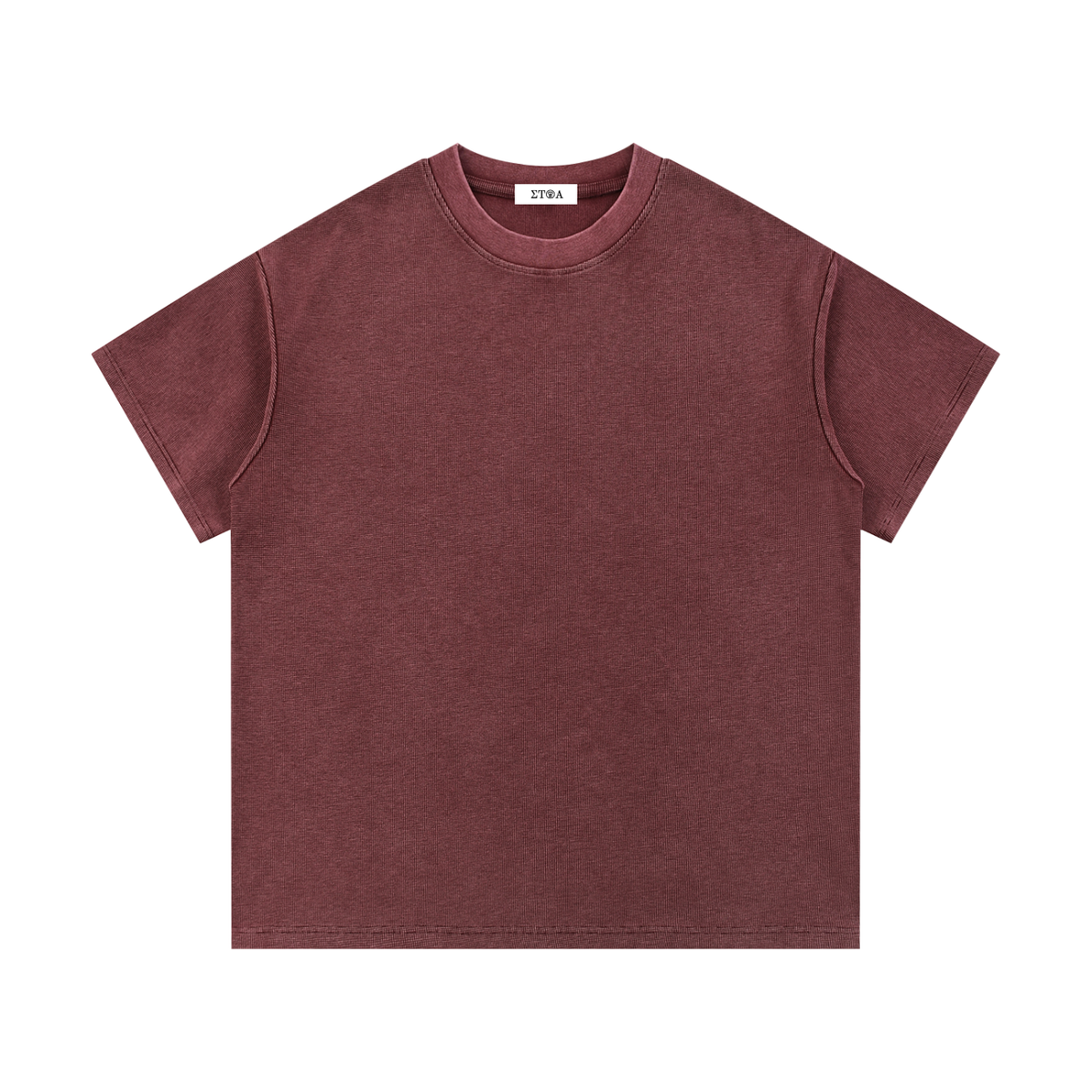Mineral Wash Waffle Knit T-Shirt