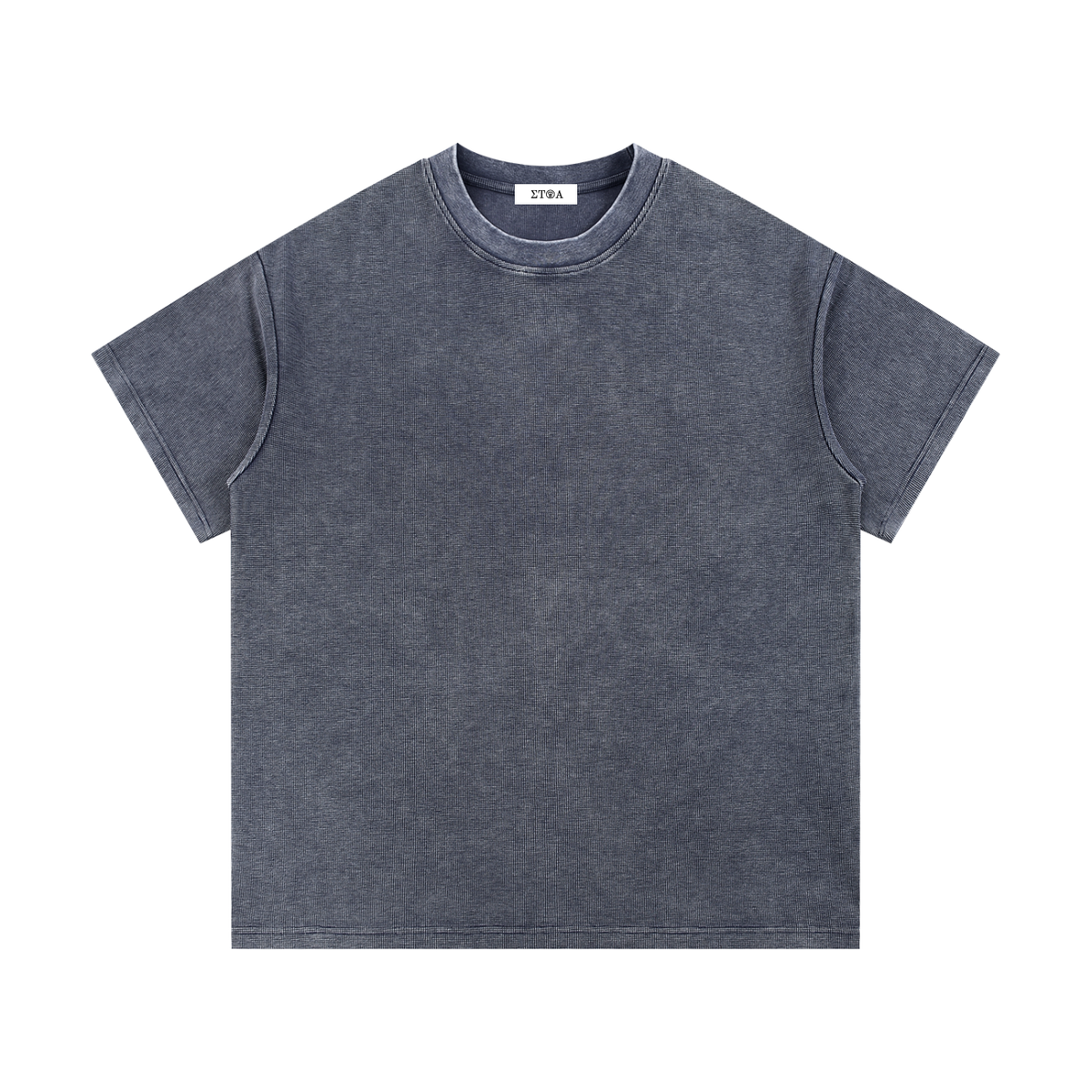Mineral Wash Waffle Knit T-Shirt
