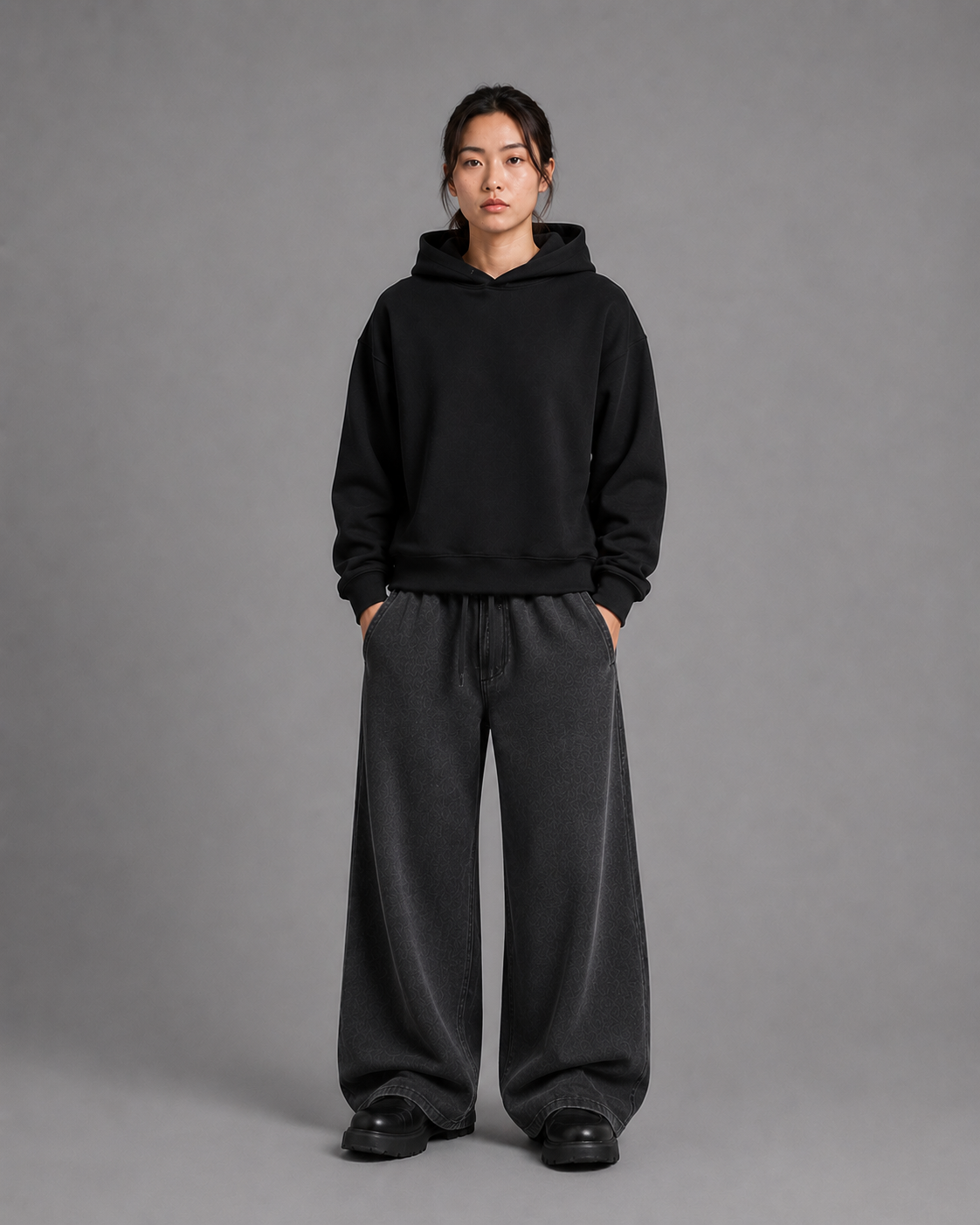 Fleeced Boxy Hoodie