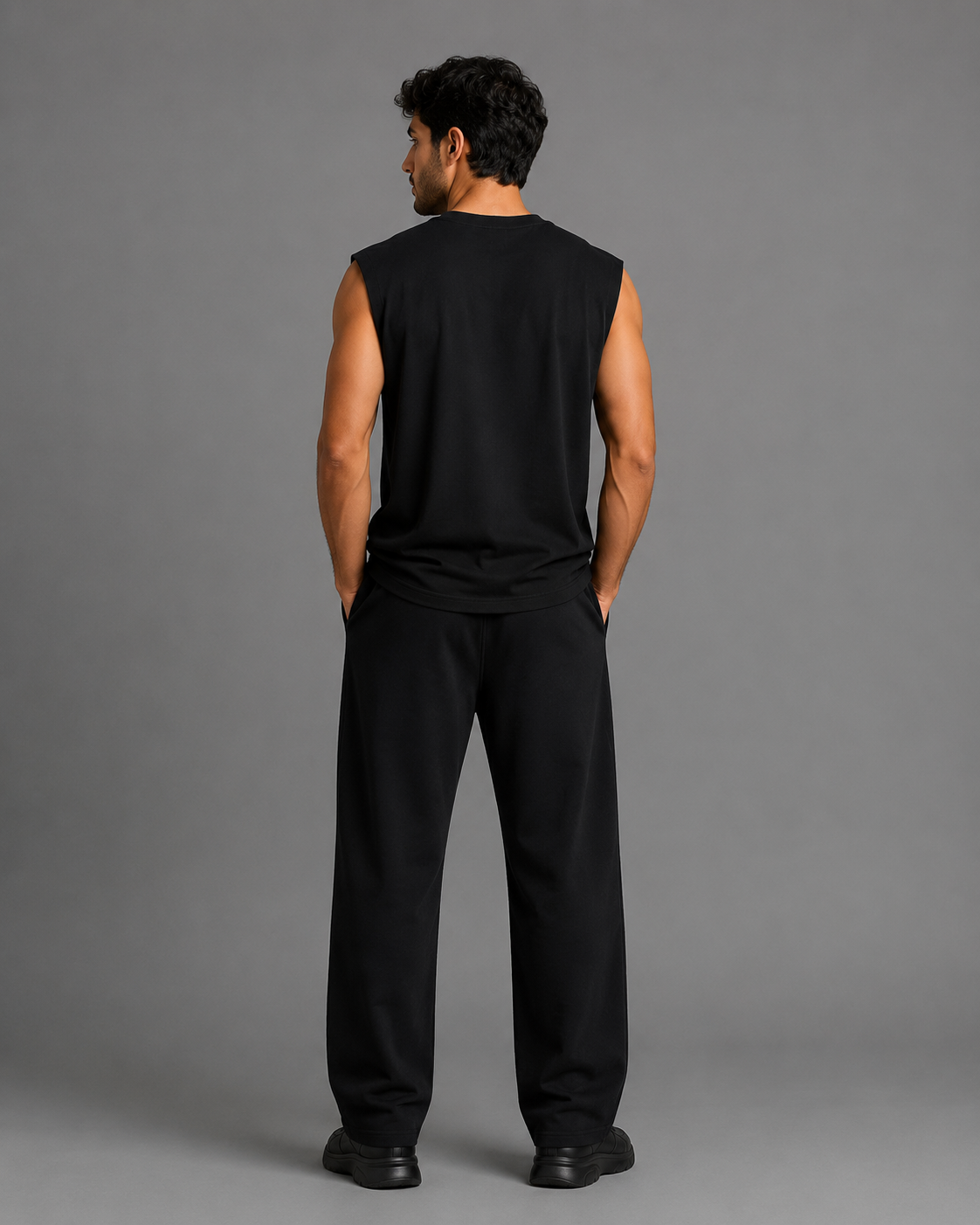 Raw Edge Cotton Tank Top