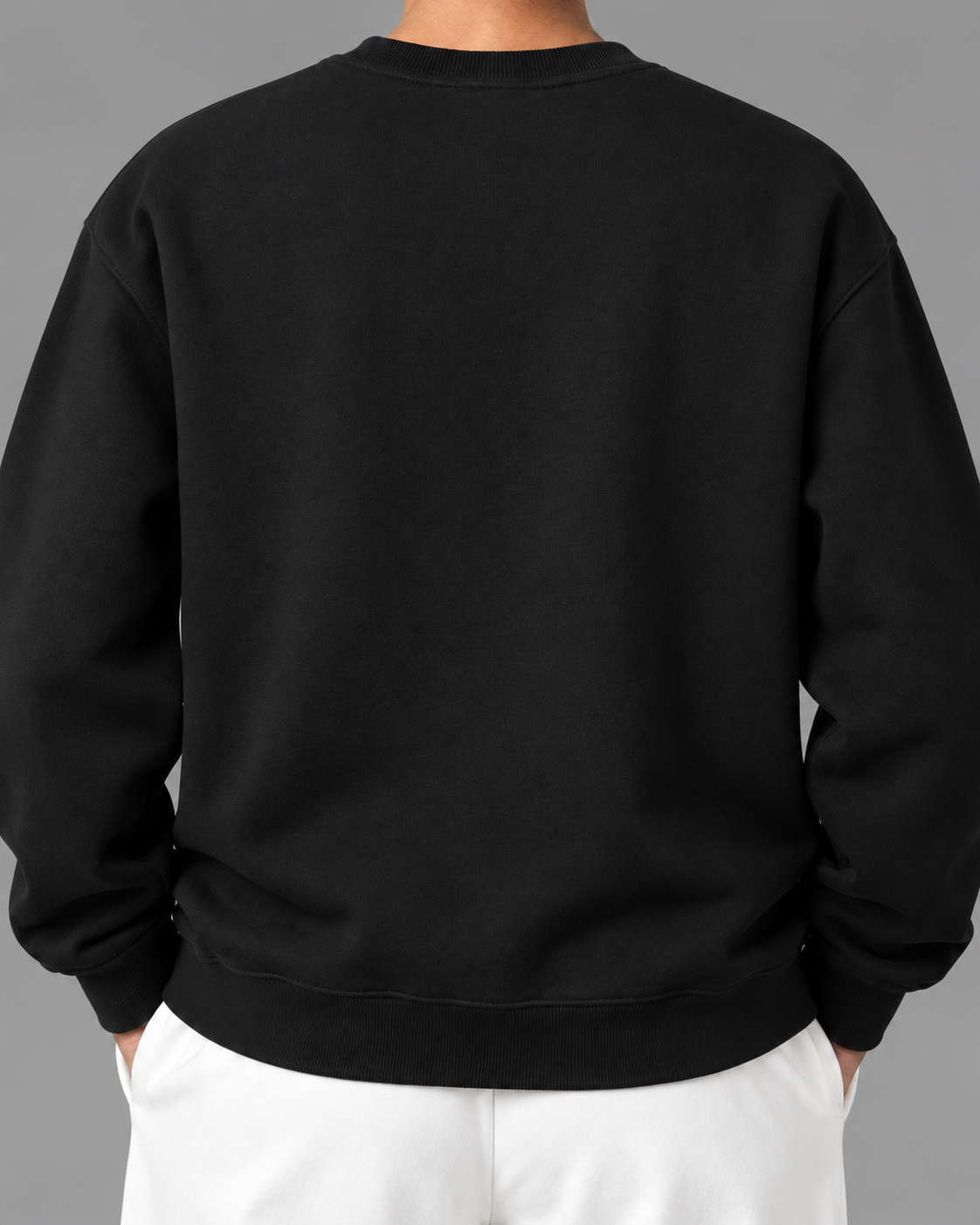 Oversized Crewneck Taped Sweatshirt