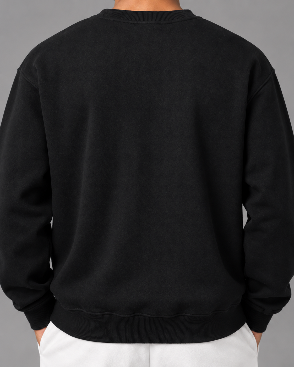 Oversized Crewneck Taped Sweatshirt