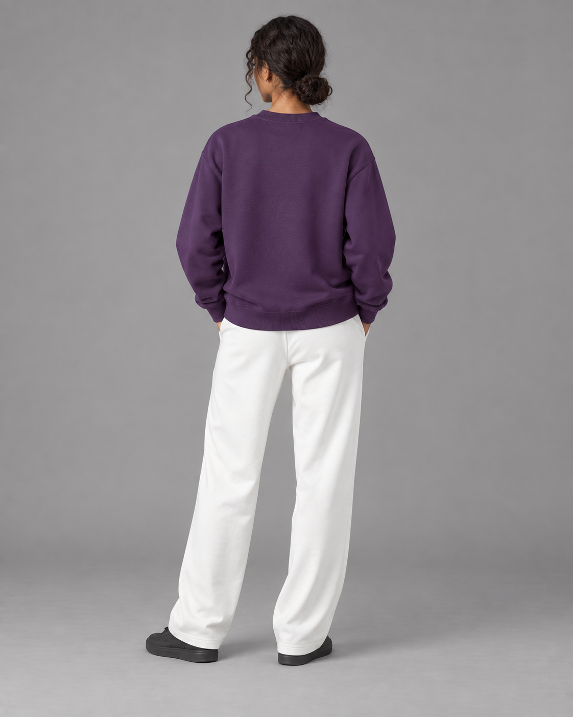 Oversized Crewneck Taped Sweatshirt