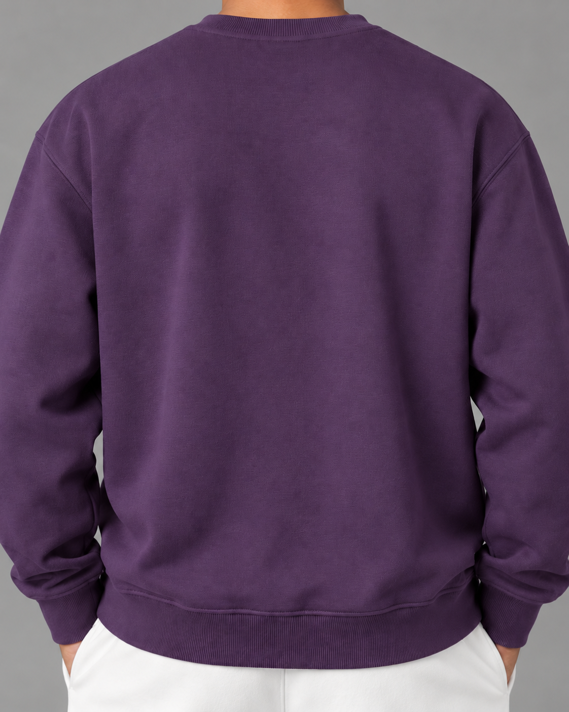 Oversized Crewneck Taped Sweatshirt