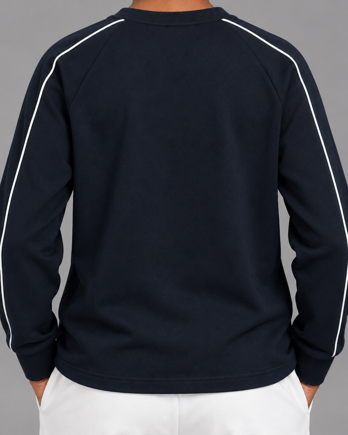 Contrast Panel Raglan Sweatshirt